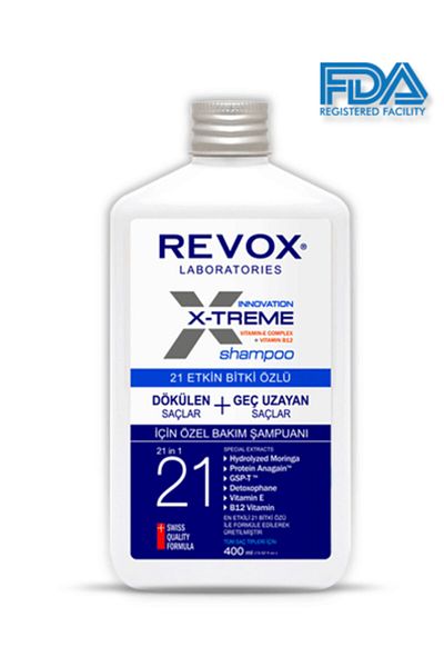 Revox X-treme 400ml Hair Care - Anti-Shedding Shampoo, Special Care for Growing Hair