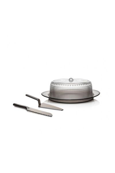 ultraform Ews 6778 Set de servire pentru tort acrilic afumat baroc