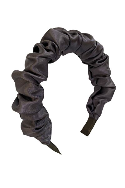 CSR AKSESUAR Coroană din satin antracit închis