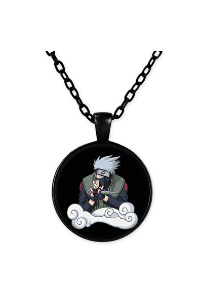 astak قلادة ناروتو كاكاشي بسلسلة سوداء - Bll441