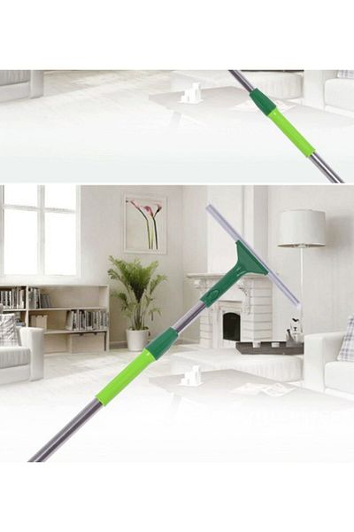 AYLA STAND Telescopic Rod Double Sided Window Cleaning Glass Cleaning +3 Cloth Gift