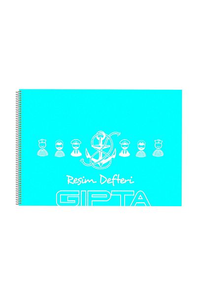Gıpta Caiet de poze spiralat 35x50 40 coli Husa din plastic Albastru deschis