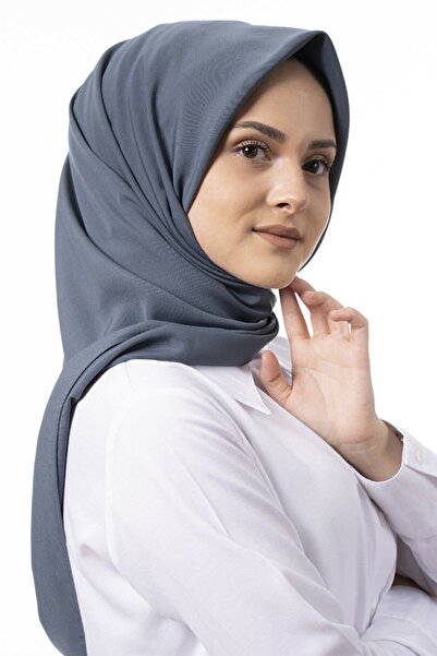 ALLURİNG THE BETTER ONE وشاح نسائي من حرير المدينة المنورة باللون الفحمي