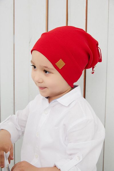 Babygiz Baby Boy Kid Red Hat Beanie Handmade Comfortable Skin-Friendly Cotton Camisole