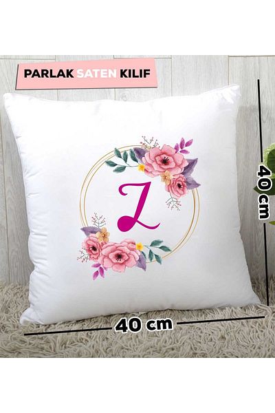 Hedizu Pernă florală cu litera Z