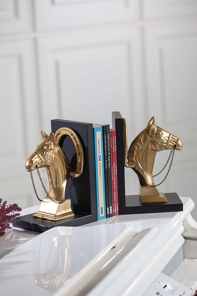 Gift Garden Ειδική σχεδίαση Αλογό Φιγούρα Βιβλιοθήκη Nal Αξεσουάρ Χρυσό