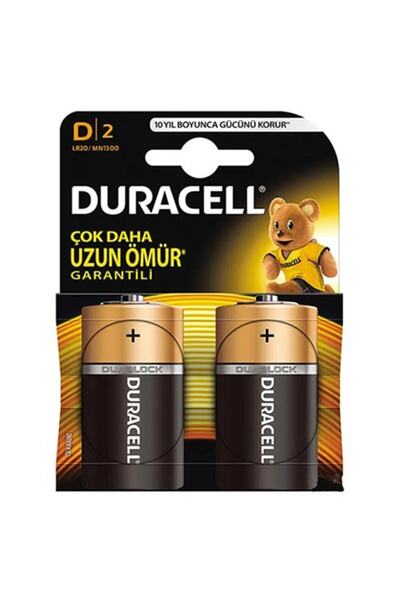 Duracell Lr20/mn1300 D Büyük Boy Pil (2Lİ PAKET)