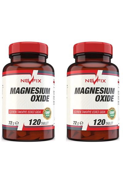 Nevfix Magnesium Oxide Magnesium 250 Mg 120 Tablets X 2 Boxes