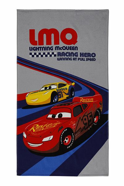 Özdilek Πετσέτα παραλίας με βελούδο με άδεια Disney Cars Lmq95 - 70x130