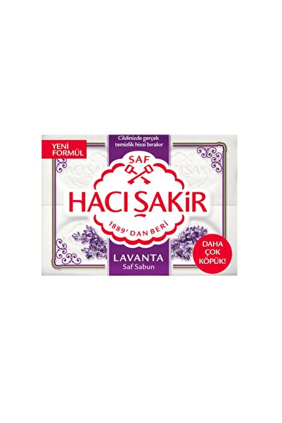 Hacı Şakir صابون قالب لافندر 4 قطع 150 جرام