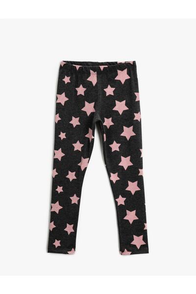 Koton Schwarze Strumpfhose mit Sternen-Print