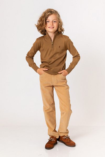 incity Παντελόνι Boy's Camel Velvet
