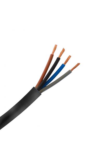 ÖZNUR 4 X 2,5 Ttr Kablo  Tam Bakır  Siyah  18 Metre