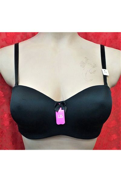 fk lıngerıe Στράπλες Κοίλο Underwire σουτιέν Fk Μαύρο