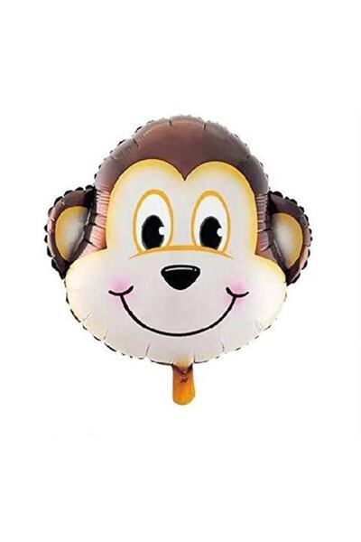 turkuaz parti متجر الحفلات الصغيرة بالون رأس القرد