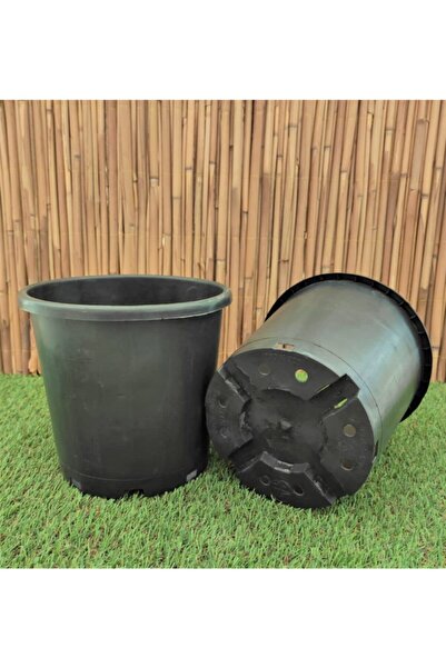 Asenya Üretim Saksısı 5 Adet 3,7 Lt 18x18 Cm Plastik Saksı Siyah Üretim Saksı...