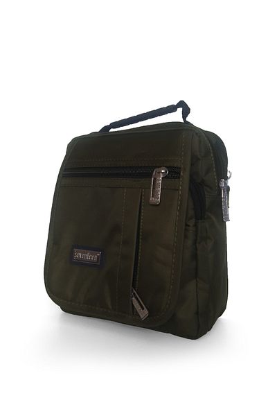 SEVENTEEN Modamsa Men's Khaki Multi-Compartment Hand and Shoulder Bag 2248