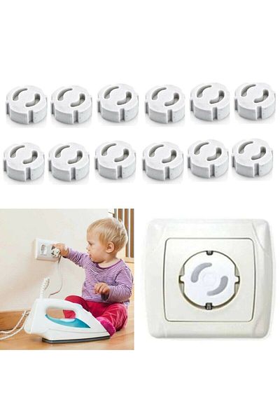 LOVYCO 12 Pieces Socket Cover Socket Closer Safety Child Protector