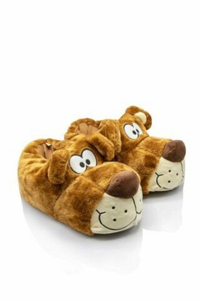 Twigy Tw Fibert Brown Men's Animal Slippers