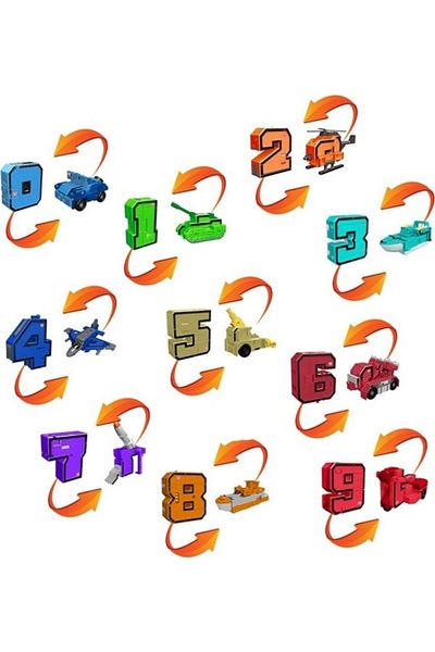 Tower Toys مجموعة أرقام قابلة للتحويل من Pocket Morphers مكونة من 10 قطع تجمع كلها، احصل على روبوت قابل للتحويل
