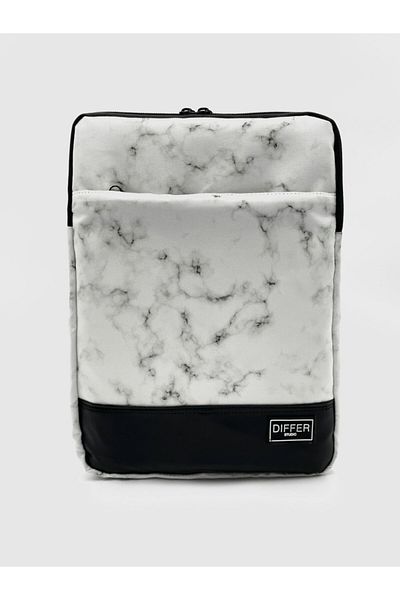 Differ Studio 15.6'' Inch White Marble Patterned Laptop/macbook/notebook/briefcase/bag