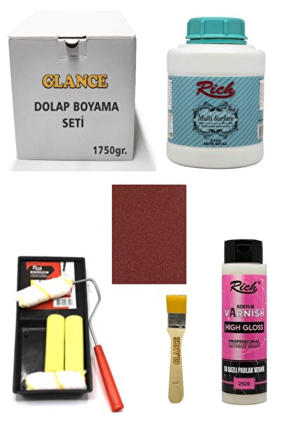 GLANCE Rich Dolap Boyama Seti Multi Surface 1750 gr Beyaz -set-1 Hıgh Gloss V...