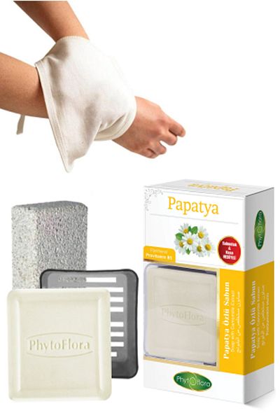 Phytoflora صابون البابونج وفرك الحمام، موزع الصابون الصلب