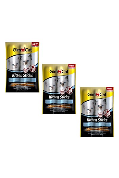 Gimcat Sticks Kitten Hindili Yavru Kedi Ödül Çubukları 3x3 Gr (3 Adet)