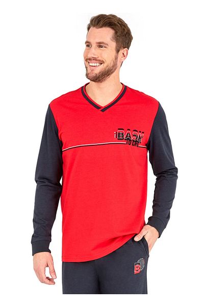 Blackspade Men's Pajama Set 30733 - Red