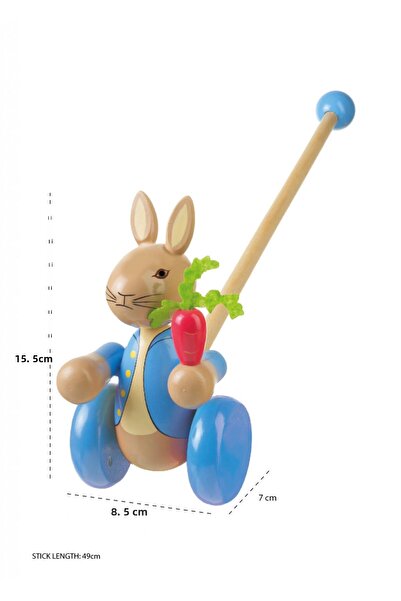 Orange Tree Toys Hračka na tlačení od králíka Petra,