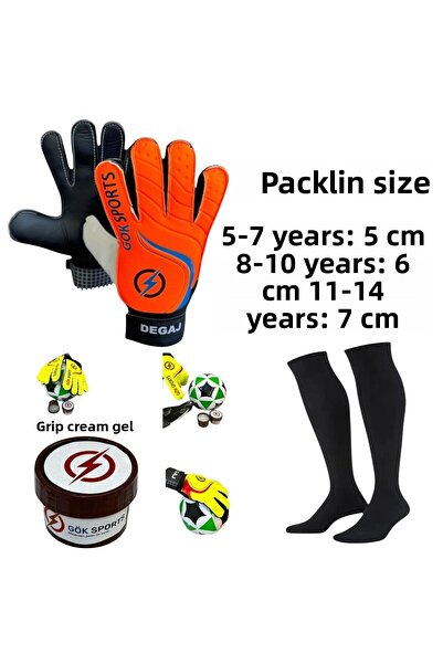 Gök Sports قفازات حارس المرمى للأطفال، قفازات حارس المرمى، جورب كرة القدم مع ...