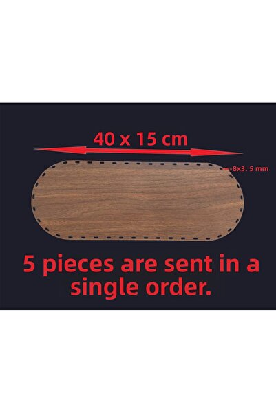 ASUDE HEDİYELİK Coș din lemn de nuc 40x15 cm Tavă din bambus Placă de împleti...