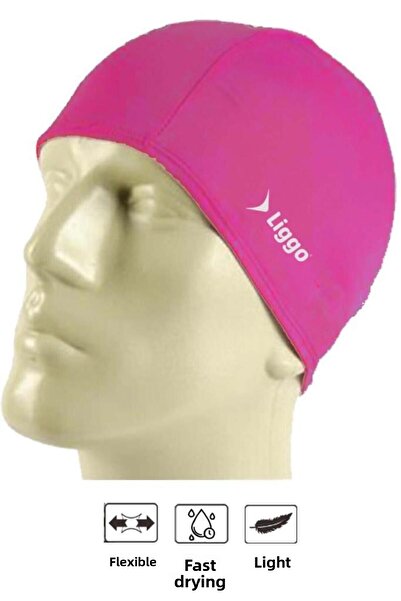 Liggo قبعة من قماش الليكرا، قبعة السباحة، قبعة السباحة، قبعة البحر، قبعة السباحة