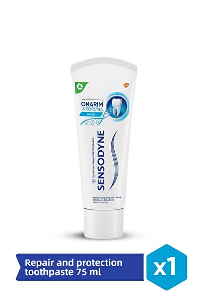 Sensodyne معجون أسنان مبيض 75 مل - إصلاح وحماية