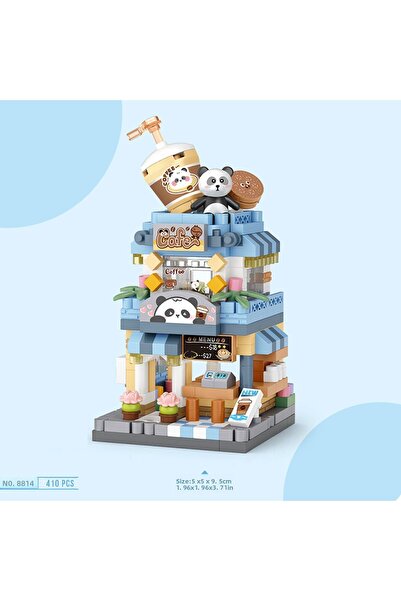 Choice مجموعة مكعبات بناء سيتي ستريت فيو 8814 DIY آيس كريم قهوة محل زهور نموذج بناء لعبة مثالية