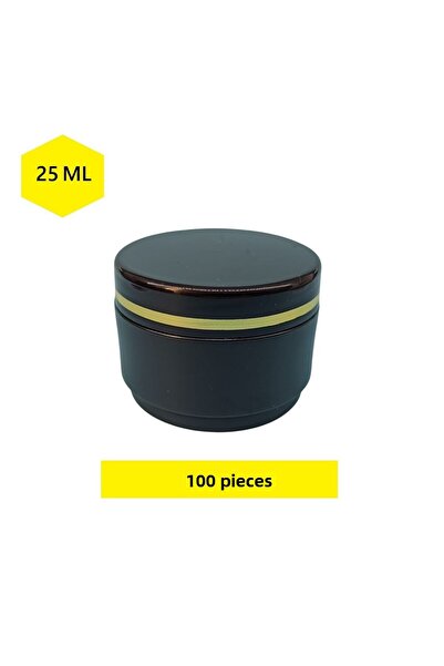 demethome علبة مستحضرات تجميل صغيرة فارغة سعة 25 مل، برطمان كريم بلاستيكي سعة 25 سم مكعب، مع خيار 1-250 قطعة