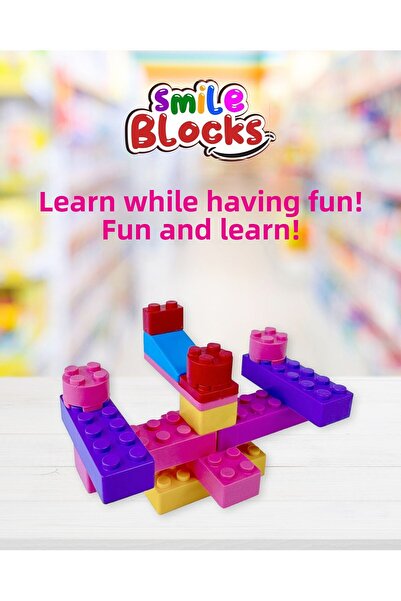p parti oyunevi Smile Blocks 900 Pieces Micro Block with Plastic Box