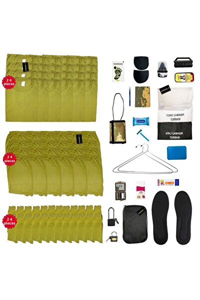 KORDAK 24-Piece Economical Economy Pack of Military Supplies - 95 Pieces of M...