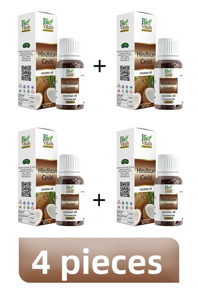 Bio Vitals Coconut Oil - 20 ml, 4 PCS