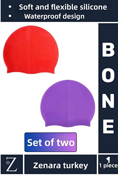 Zenara Висококачествена водоустойчива еластична мека шапка за плуване в басей...