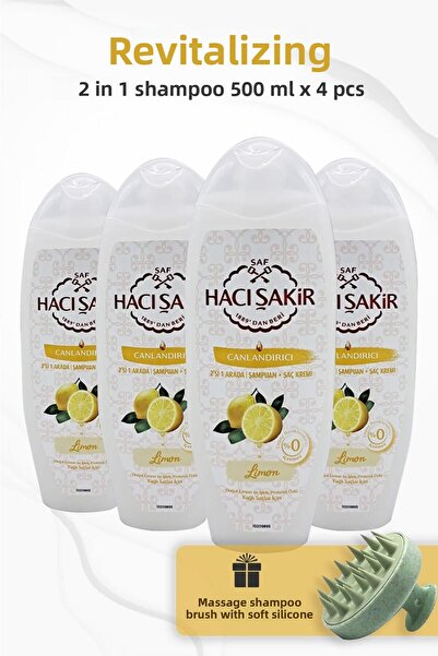 Hacı Şakir شامبو ليمون 2 في 1 500 مل