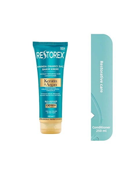 Restorex Keratin & Argan Repair Hair Care Cream 250 ml + Tekutý kondicionér na vlasy 200 ml