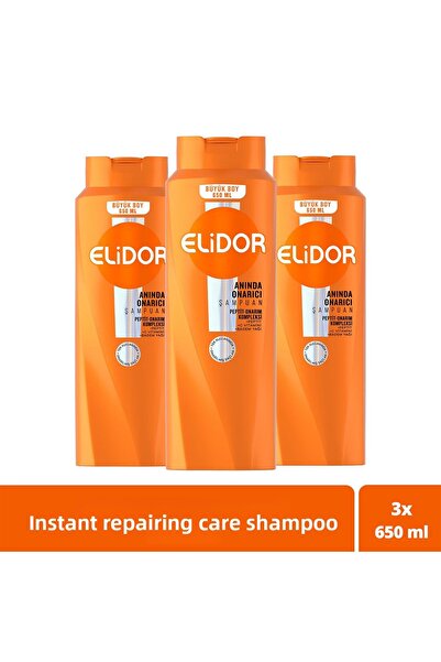 Elidor شامبو للعناية بالشعر إصلاح فوري 650 مل × 3