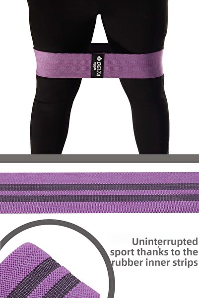 Delta Banda de ghemuit medie dură Pilates Fitness Exercițiu pentru șold Banda...