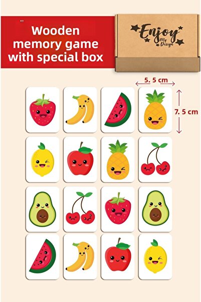 Enjoymydesign بطاقات الذكاء، لعبة مطابقة الروبوتات الملونة، لعبة تعليمية خشبية