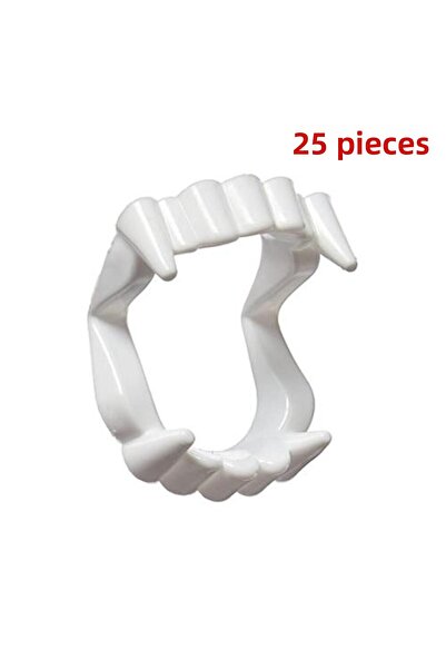 Nostaljik Lezzetler أسنان مصاصي الدماء البلاستيكية (25 قطعة)