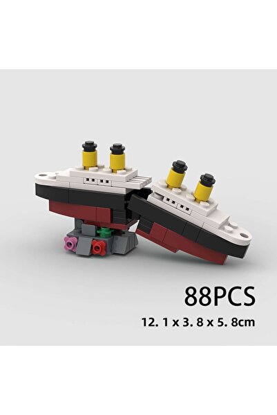 Choice نموذج سفينة تيتانيك ميني آر إم إس تيتانيك الغارقة عام 1709، قطع بناء م...