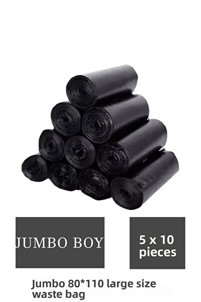 DOĞRU 80x110 كيس قمامة حجم جامبو 400 جرام 10 عبوات 5 رول سميك