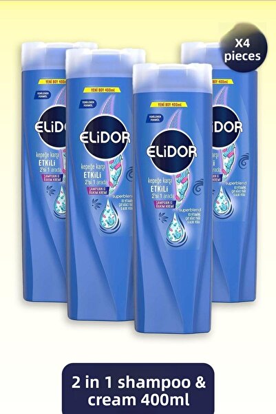 Elidor Superblend 2 in 1 Shampoo & Cream Effective Against Dandruff 400 ml