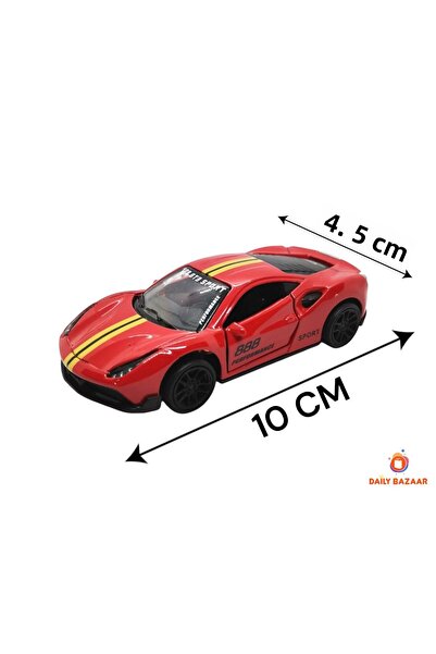 Daily Bazaar نموذج معدني للسيارة الرياضية، أبواب حمراء قابلة للفتح والإغلاق، ...